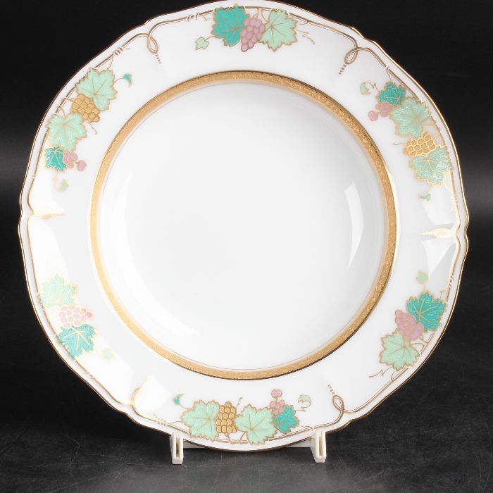 大倉陶園　リミテッドエディション 金蝕葡萄 スープ皿21cm　22/R-2407
