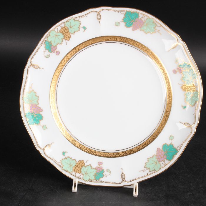 大倉陶園　リミテッドエディション 金蝕葡萄 ケーキ皿20cm　22/R-2408