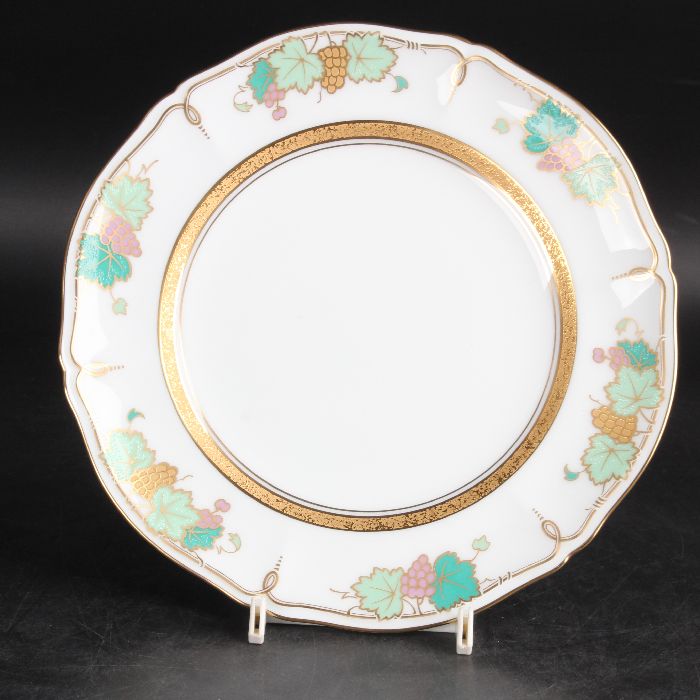 大倉陶園　リミテッドエディション 金蝕葡萄 ケーキ皿20cm　22/R-2409