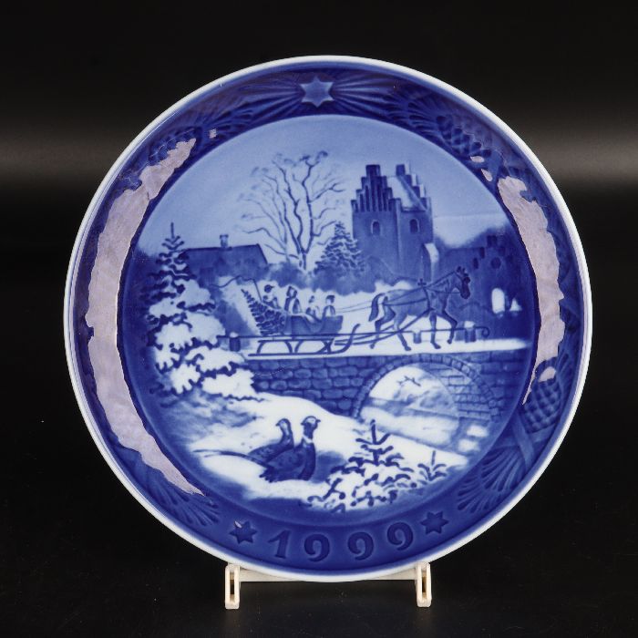 ロイヤルコペンハーゲン　イヤープレート『1999　The Sleigh Ride』　R-2272