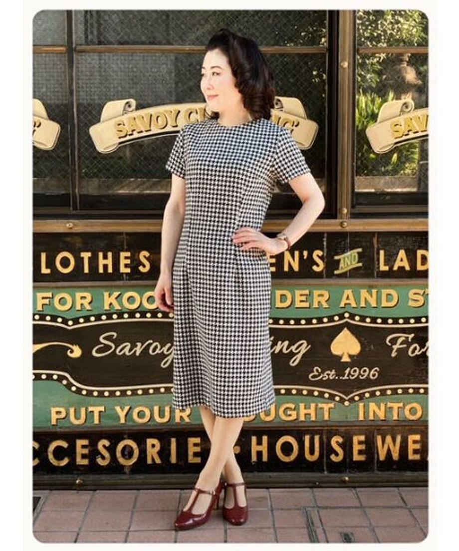 楽天市場】SAVOY CLOTHING Windowpen Nep Pencil Skirt