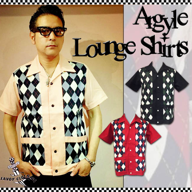 Savoy Clothing Argyle Lounge Shirt アーガイル ラウンジ シャツ オープンシャツ サヴォイクロージング オープンカラー 50 S 半袖 開襟 ロカビリー ファッション Rockabilly 衣装 サボイクロージング 原宿 ビンテージ風 アメリカン ロッカー チェック Ultranoticias Com Mx