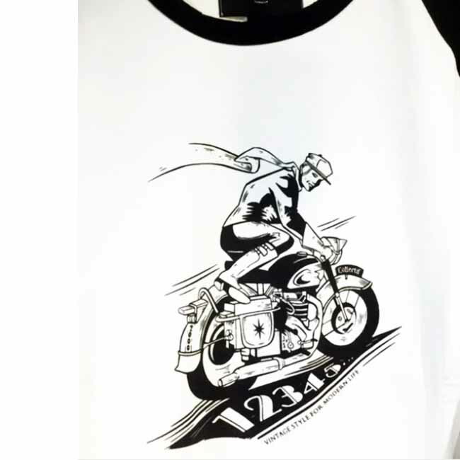 在庫あり Savoy Clothing Collectif Menswear Jake Biker B T Shirts カフェレーサー ベースボール Tシャツ コレクティフ メンズ ラグラン ロンt トップス ロカビリー ファッション 50 S 春夏 サヴォイクロージング サボイクロージング インポート バイカー Www