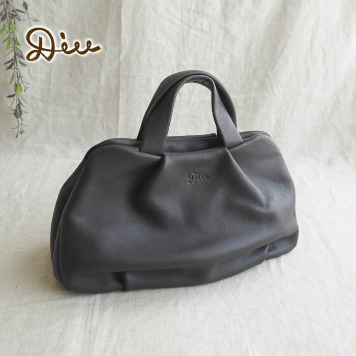DIU Diu デュウ ディウ ふっくらなめし革円味形姿２WAYトートバッグ / 取りはらいできる肩部胴締め付き添い人レザートートバッグ レディース 成年者愛くるしげ 自然的 成年者心地よい 春 夏 DIU pt-o
