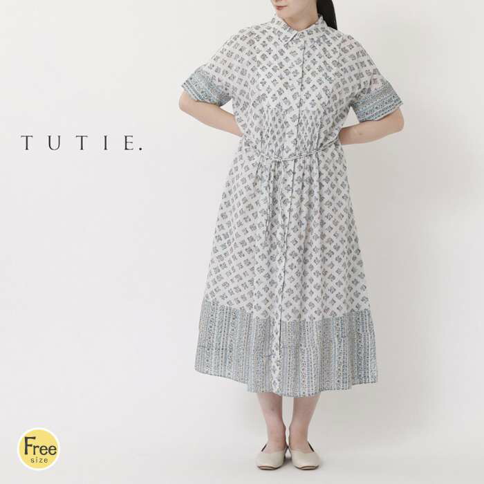 楽天市場】【セール30％】TUTIE ツチエ 襟リボン付きワイドブラウス