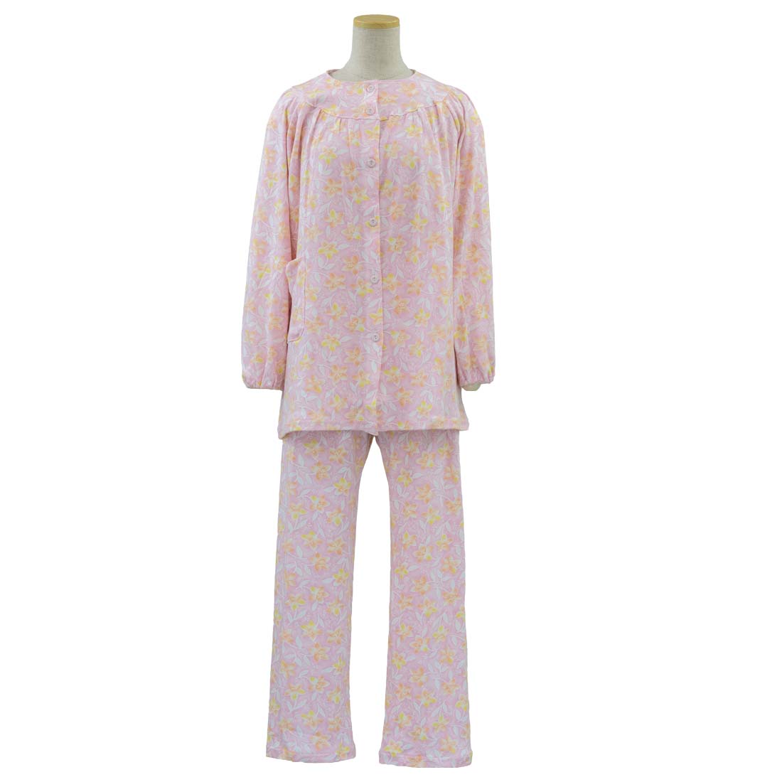 楽天市場 シニア 婦人 綿100 スムス 前開き パジャマ ねまき 日本製 婦人 シニアファッション 秋冬 70代 80代 90代 小さいサイズ 高齢者 春夏 おしゃれセンター うらしま