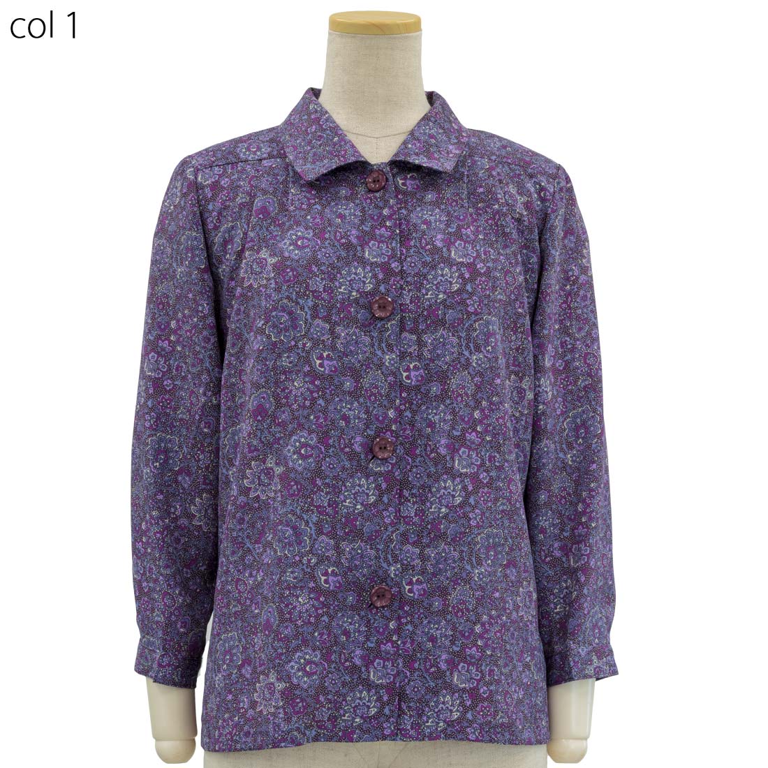 楽天市場 レディース シニア向け ななめ 大きめボタン ブラウス こしぼちりめん 日本製 秋冬 シニアファッション 70代 80代 90代 服 高齢者 女性 普段着 部屋着 お年寄り おしゃれ着 外出着 婦人 敬老の日 母の日 おしゃれセンター うらしま