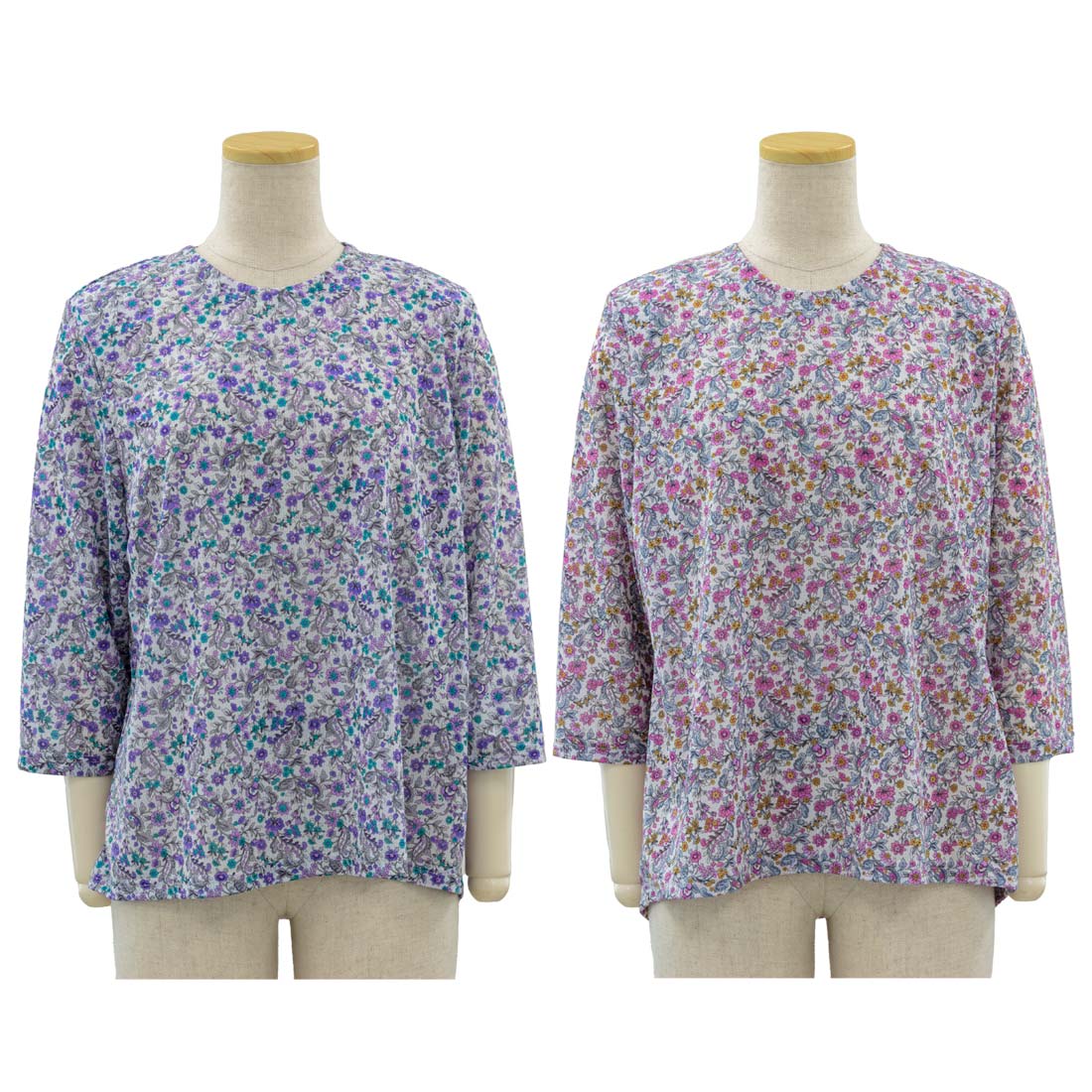 Senior Fashion, Spring and Summer, Stretch, Back, Loose, 3/4 Sleeve, Espandy Cut and Sewn, Made in Japan, T-shirts, Tops, Senior Ladies, 70s, 80s, 90s, Gifts, Women's Clothes, Stylish, Grandma's Recommended Online Shopping, Nursing Home Name