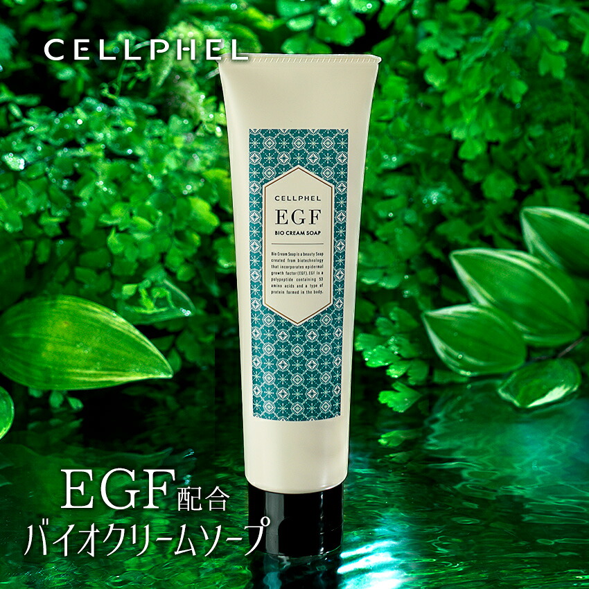 『セルフィル バイオクリームソープ 120g』洗顔フォーム EGF 敏感肌 低刺激 洗顔料 毛穴 たるみ 角栓 くすみ 乾燥肌 濃密泡 エイジングケア グロースファクター 成長因子 ラズベリーの香り 送料無料