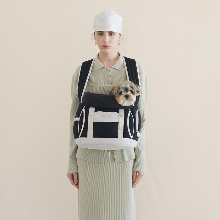 ※予約販売【seoru】Front Bag（Black）｜犬用バッグ バッグ スリング 犬用バッグ スリングバッグ ドッグバッグ キャリーバッグ 軽量 軽い 犬用品 ドッググッズ｜URBAN DOG TOKYO 店