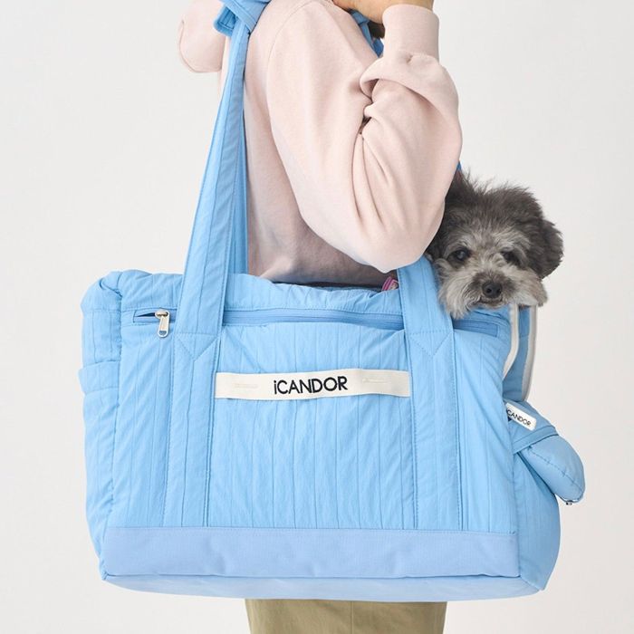 即納【iCANDOR】CLOUD 9(AIRY BLUE)|犬用バッグ 犬用バッグ ドッグバッグ キャリーバッグ スリングバッグ 軽量 軽い 犬用品 ドッググッズ 韓国 移動バッグ|URBAN DOG TOKYO 店