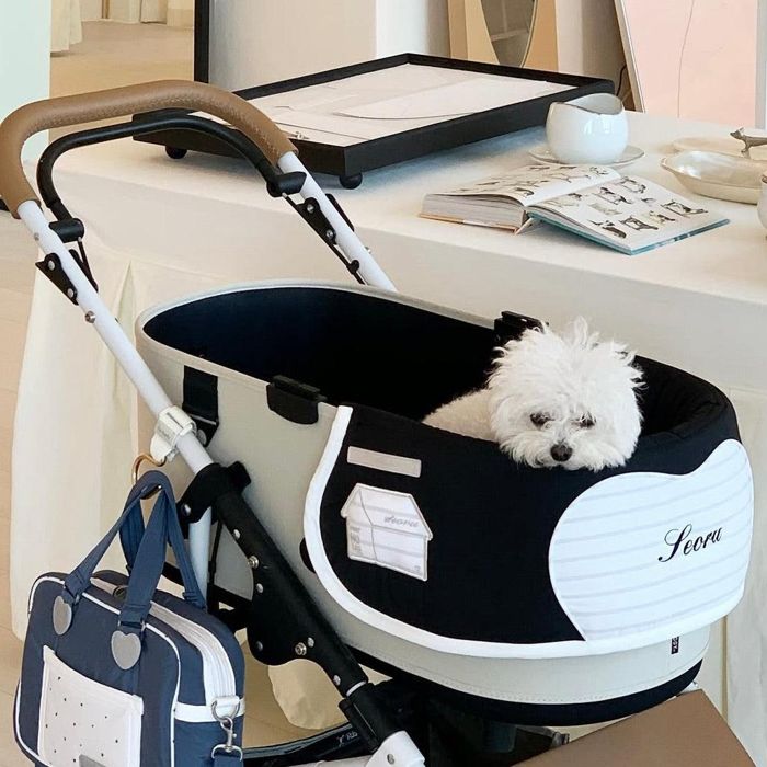 ※取って置く売りわたす【seoru】House buggy guard（Black） 犬装置 ドッググッズ ドッグウェア 犬服 犬の服 ドッグバッグ 犬用御徒面子 キャリーバッグ スリングバッグ 軽さ