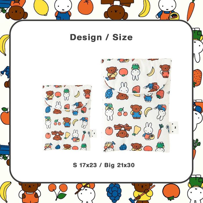 即納【noutti】Miffy Fruit Farm Ice Pouch（SMALL / BIG） 韓国 犬用品 ドッググッズ ミッフィー miffy 保冷剤 アイスポーチ 果物農場 夏 ナイロン素材
