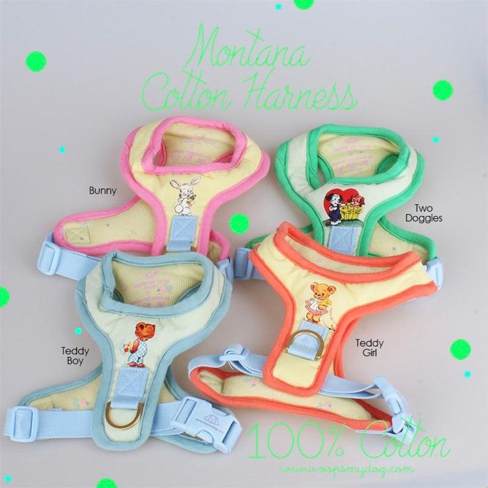 即納【OOPS! MY DOG】Montana Harness 犬用品 ドッググッズ ハーネス ドッグハーネス 犬ハーネス 犬用ハーネス コットン100% 24Kコーディング 高強度 犬のハーネス