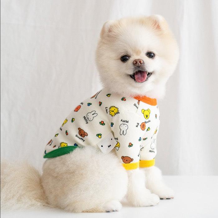 即納【noutti】Hello Miffy & Friends T-shirt（New） 犬服 ドッグウェア 犬の服 小型犬 小型犬服 Tシャツ スリーブレス 犬用品 ドッググッズ 韓国