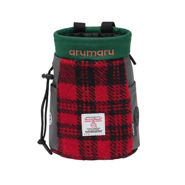 即納【ARUMARU】HARRIS TWEED × ARUMARU Treat Bag（Red） 御徒面子 スリング 犬用御徒面子 ドッグバッグ キャリーバッグ スリングバッグ 軽さ たわい無い 犬備品 ドッググッズ