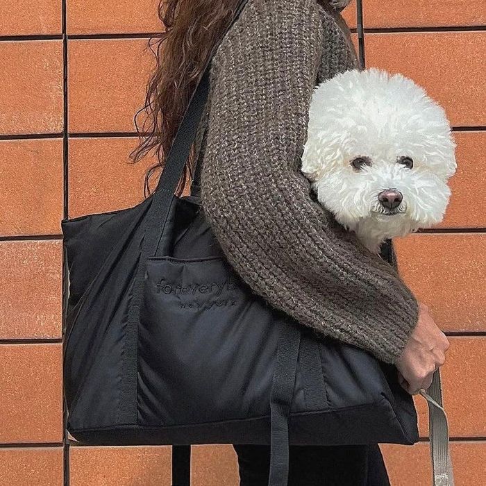 即納【foreverybari】New York Bag（Black）｜犬用バッグ バッグ スリング 犬用バッグ スリングバッグ 犬用スリング 犬用キャリー ドッグバッグ キャリーバッグ 軽量 軽い｜URBAN DOG TOKYO 店