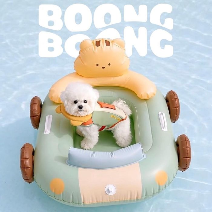 ※取っておく売りわたす【BITE ME】Boong Boong Squirrel Float 韓国 犬装置 ドッググッズ 釣り浮き輪 夏 夏服 軽さ 他愛も無い 通気性 安全性のある性