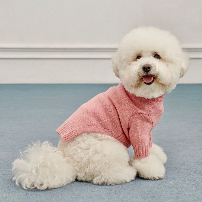 即納【small stuff】TONE ON TONE LAMBSWOOL SWEATER（PINK） 韓国 ブランド名 愛くるしげ 今めかしい 差し上げ物 小型犬 NEW 春 夏 秋 冬
