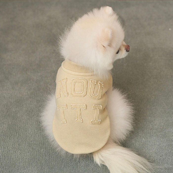 ※取って置く売りわたす【noutti】Groovy Sweat Shirt（Olive Mustard） 犬服  ドッグウェア  犬の服  犬装置  ドッググッズ  韓国  春服  秋服  冬服  防寒