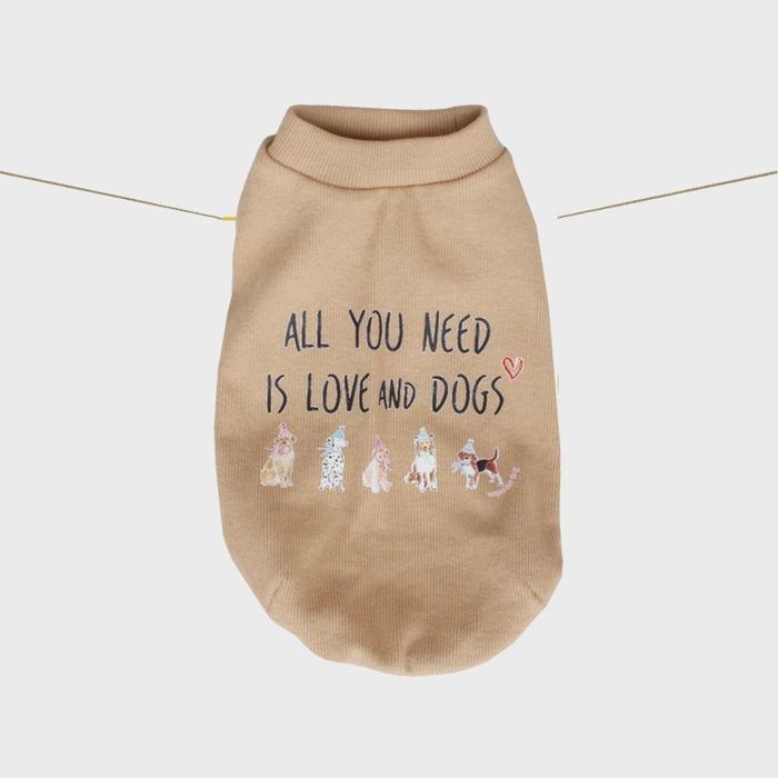 ※予約販売【OOPS! MY DOG】My Quote T（Camel） 犬服 ドッグウェア 犬の服 スリーブレス 小型犬 小型犬服 犬用品 ドッググッズ 春 夏