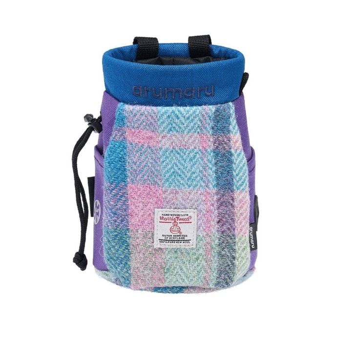 ※取っておく売りわたす【ARUMARU】HARRIS TWEED × ARUMARU Treat Bag（Purple） 御徒面子 スリング 犬用御徒面子 ドッグバッグ キャリーバッグ スリングバッグ 軽さ たわい無い 犬備品 ドッググッズ