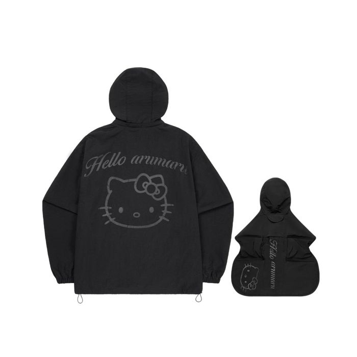 ※予約販売【ARUMARU】HELLO KITTY &times; ARUMARU Rain Jacket set（Black） 犬服 ドッグウェア 犬の服 小型犬 小型犬服 レインコート 韓国 犬用品 ドッググッズ お揃い｜URBAN DOG TOKYO 店 34,177円