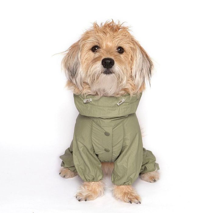 ※予約販売【noonoosoom】Rain shuit（Khaki） 犬服 ドッグウェア レインコート 散歩グッズ 散歩用品 犬用品 ドッググッズ 韓国 軽量 丈夫
