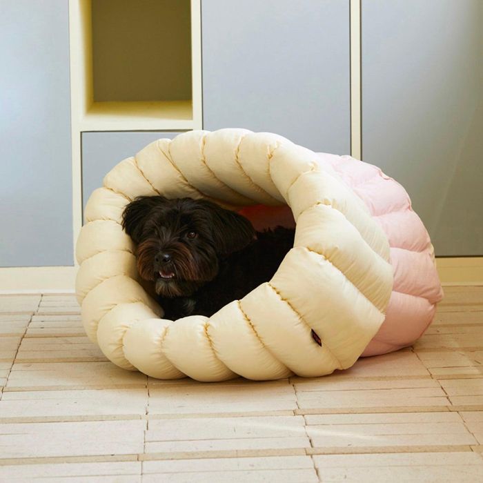 即納【azalea】Strawberry Milk Canele Cushion（Pink / Yellow） 犬装置  ドッググッズ  ドッグクッション  犬座布団  犬用座布団  愛玩動物座布団  犬寝台  犬用寝台  ドッグベッド  愛玩動物住み家
