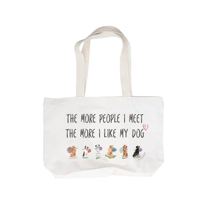 即納【OOPS! MY DOG】My Shoulder Bag（THE MORE PEOPLE I MEET THE MORE I LIKE MY DOG） バッグ スリング 犬用バッグ ドッグバッグ キャリーバッグ スリングバッグ 軽量 軽い 犬用品 ドッググッズ