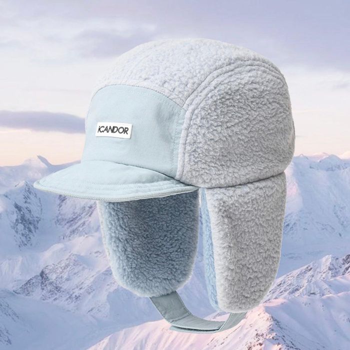 ※予約販売【iCANDOR】SNOWMASS CAP（POWDER BLUE） 犬用品 ドッググッズ ドッグウェア 犬服 犬の服 韓国 冬 冬服 防寒 大型犬