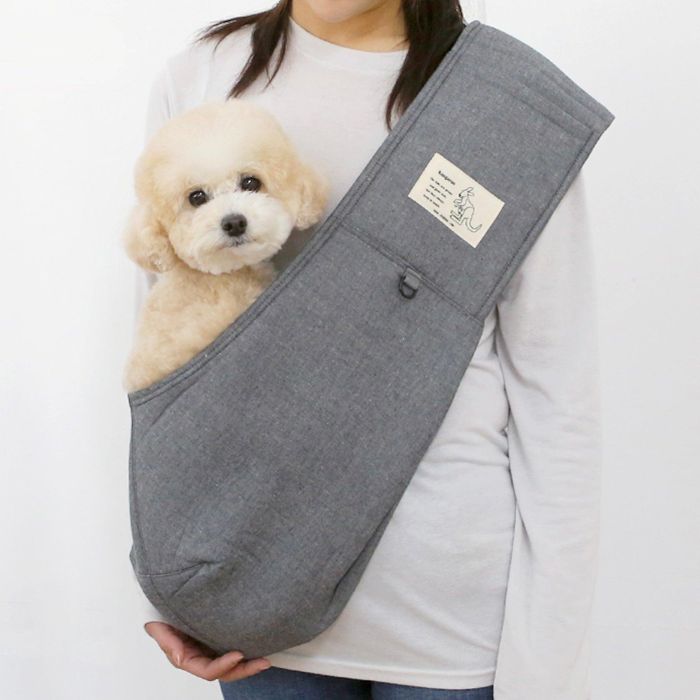 ※取っておく売りわたす【ITS DOG】Kangaroo Smart Sling Bag（Black Jeans）｜犬用御徒面子 犬装置 ドッググッズ 御徒面子 スリング 犬用御徒面子 スリングバッグ ドッグバッグ キャリーバッグ 軽さ 他愛も無い