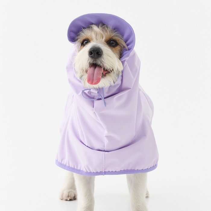 即納【munikund】Rain Runner(Grape) 犬服 ドッグウェア レインコート 散歩グッズ 犬用品 ドッググッズ 大型犬 大型犬服 中型犬 中型犬服|URBAN DOG TOKYO 店