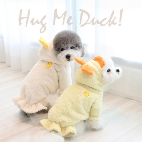※予約販売【ITS DOG】Hug Me Duck Winter Jumper 犬服 ドッグウェア 韓国 犬用品 ドッググッズ Tシャツ スリーブレス 小型犬 小型犬服 冬