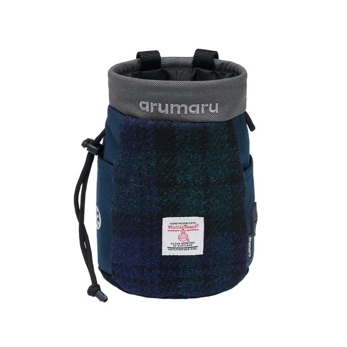 即納【ARUMARU】HARRIS TWEED × ARUMARU Treat Bag（Navy） 御徒面子 スリング 犬用御徒面子 ドッグバッグ 犬の御徒面子 キャリーバッグ スリングバッグ 軽さ 向こう見ず 犬設備