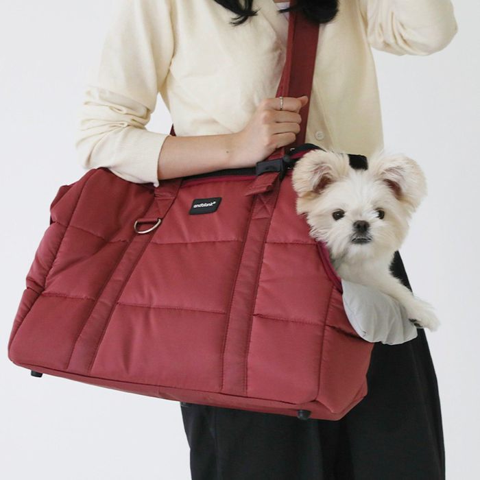 ※予約販売【andblank】Combination bag(Cherry) バッグ スリング 犬用バッグ ドッグバッグ キャリーバッグ スリングバッグ 軽量 軽い 犬用品 ドッググッズ 韓国
