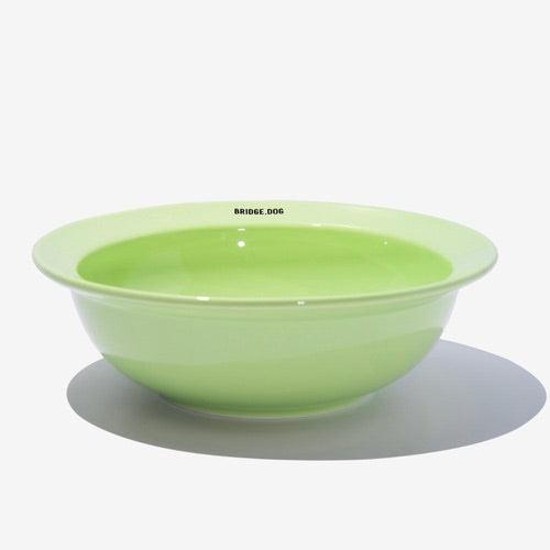 ※予約販売【BRIDGE.DOG】BRIDGE BIG DISH（BABY GREEN）艶あり 韓国 犬用品 ドッググッズ フードウェア 犬お皿 フードボウル 餌皿 水飲み 給水器 食器 6,320円