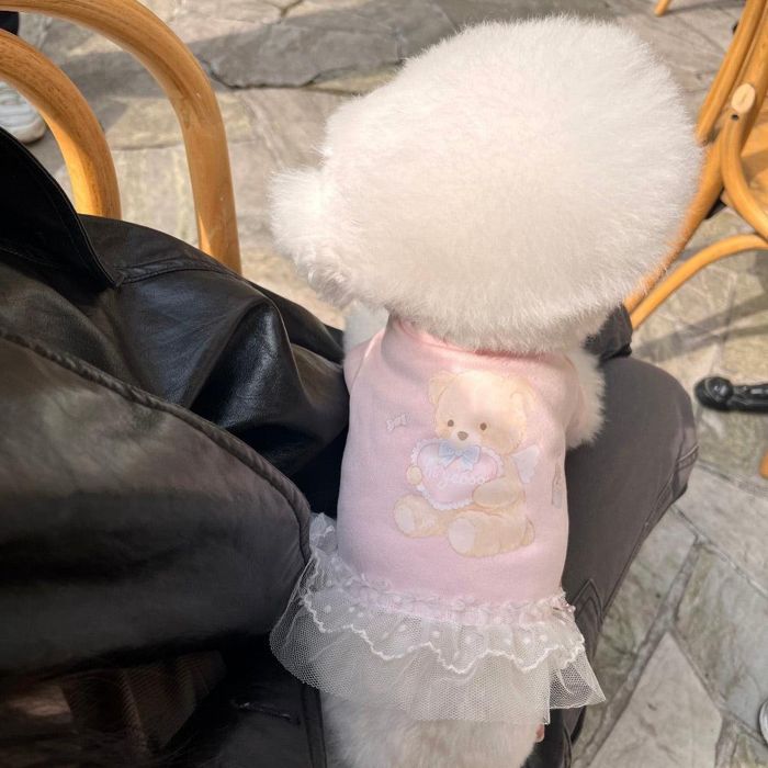 ※取って置く売りわたす【Hi Yeboo】Love cupid sweatshirt（Pink） 韓国  犬装置  ドッググッズ  ティーシャツ  衣袂受け答え  ドッグウェア  犬服  犬の服  小型犬  小型犬服