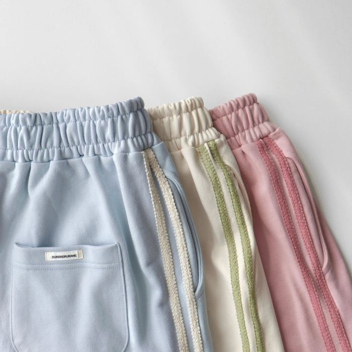 ※予約販売【DURANG RURANG】Ribbon Track Jogger Pants（3color） 犬服 ドッグウェア 犬の服 小型犬 小型犬服 犬用品 ドッググッズ お揃い リンクコーデ 韓国