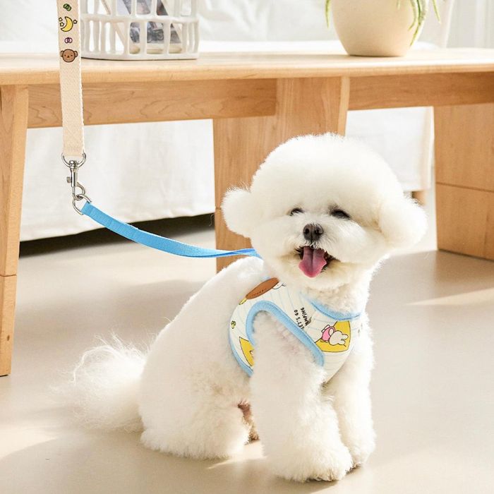 即納【noutti】Camping Miffy Harness（Sky Blue） 犬用品 ドッググッズ ハーネス 犬のハーネス ドッグハーネス 犬ハーネス小型犬 犬ハーネス 犬用ハーネス 韓国 小型犬