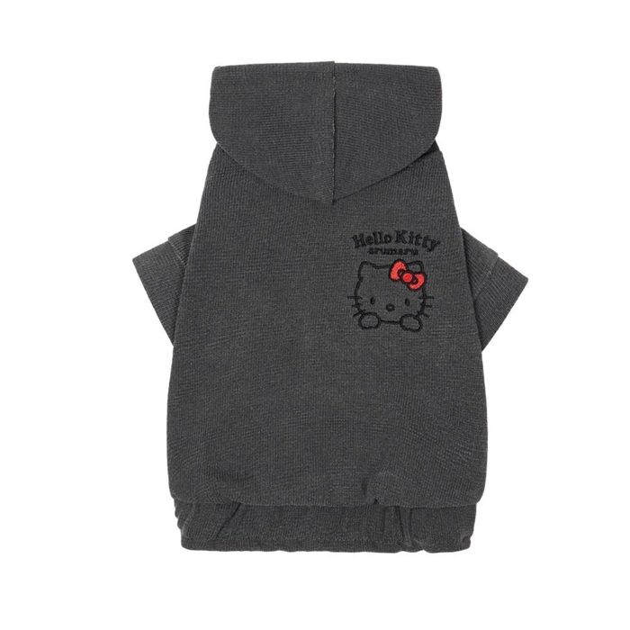 即納【ARUMARU】HELLO KITTY × ARUMARU Pet Originalfit hoodie zip jacket(Charcoal) 犬服 ドッグウェア 犬の服 小型犬 小型犬服 犬用品 ドッググッズ 韓国 春 夏