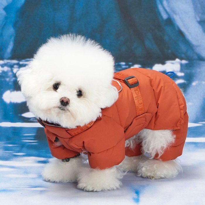 ※取っておく売りわたす【munikund】Thermal Up Padding Air 2 Overall -（Clay Brick） 犬服 ドッグウェア 大型犬服 中型犬服 小型犬服 春服 夏服 秋服 冬服 通気性