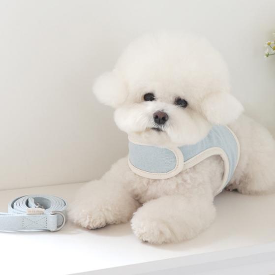 即納【near by us】All day walk harness（Denim） 犬用品 ドッググッズ ハーネス 犬のハーネス ドッグハーネス 犬ハーネス小型犬 犬ハーネス 犬用ハーネス 小型犬 小型犬服 4,868円