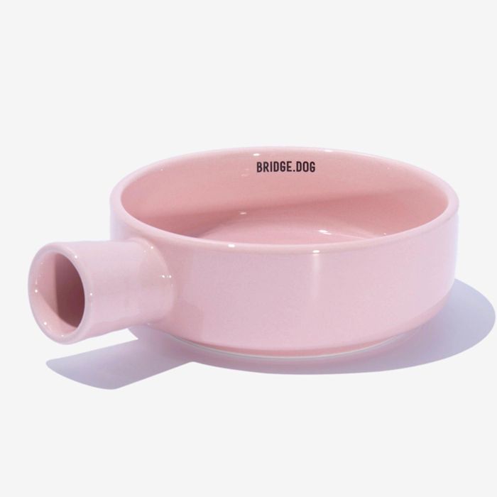 即納【BRIDGE.DOG】BRIDGE PAN(PINK)艶あり 韓国 犬用品 ドッググッズ フードウェア 犬お皿 フードボウル 餌皿 水飲み 給水器 食器