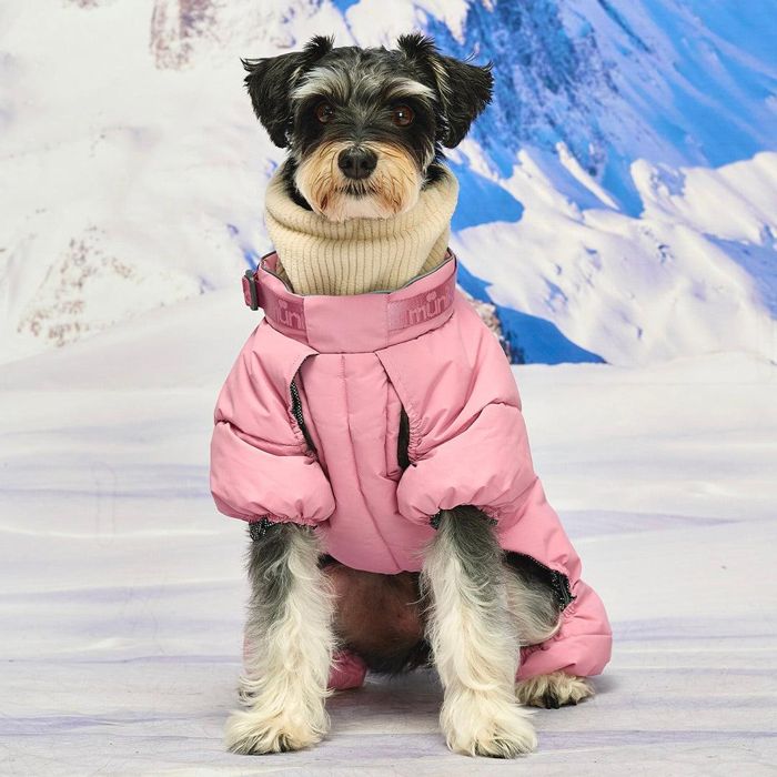 ※取っておく売りわたす【munikund】Thermal Up Padding Air 2 Overall -（Dusty Pink） 犬服  ドッグウェア  大型犬服  中型犬服  小型犬服  春服  夏服  秋服  冬服  防寒