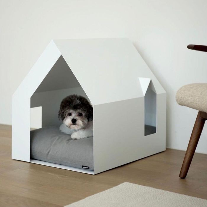 ※予約販売【andantte】Chamfer House 401（WHITE） 韓国 ブランド かわいい おしゃれ プレゼント 小型犬 NEW 夏 冬 便利 寝床 クッション 犬 雨