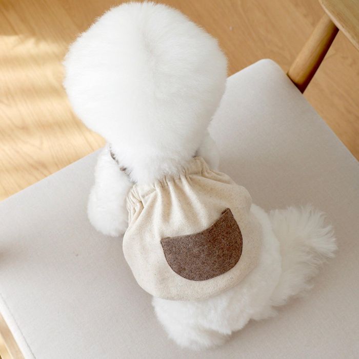 ※取っておく売りわたす【near by us】Muffin Knit Top（Choco Beige） 犬服  ドッグウェア  犬の服  小型犬  小型犬服  犬備品  ドッググッズ  韓国  春  春服