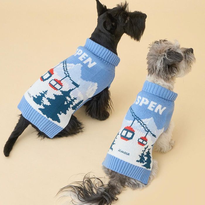 即納【iCANDOR】ASPEN WOOLIES（ASPEN） 犬服 ドッグウェア 韓国 犬用品 ドッググッズ 冬服 防寒 冬 軽い 大型犬服