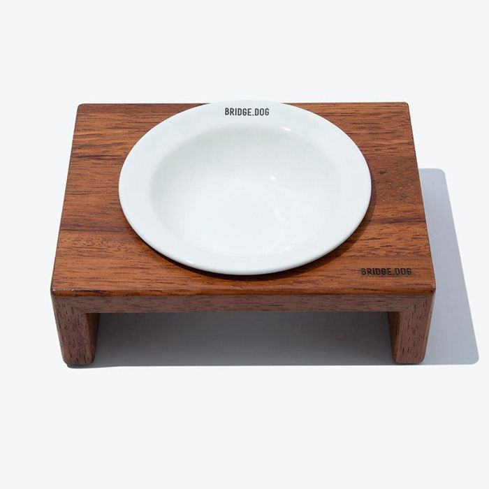 即納【BRIDGE.DOG】BRIDGE MINI DISH（WHITE）艶あり 韓国 犬用品 ドッググッズ フードウェア 犬お皿 フードボウル 餌皿 水飲み 給水器 餌