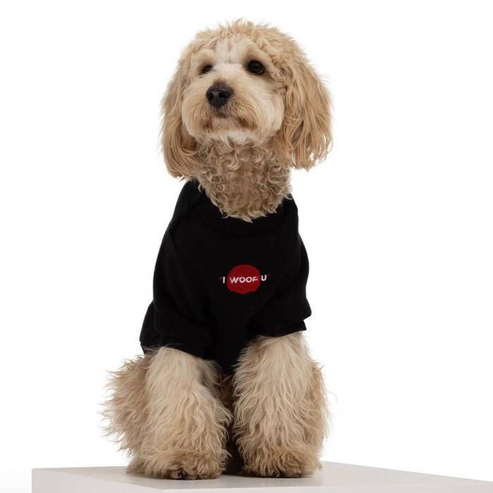 即納【MOSHIQA】I Woof U Pet Sweatshirt 101 亜米利加  犬装置  ドッググッズ  ティーシャツ  衣袂受け答え  ドッグウェア  犬服  犬の服  小型犬  小型犬服